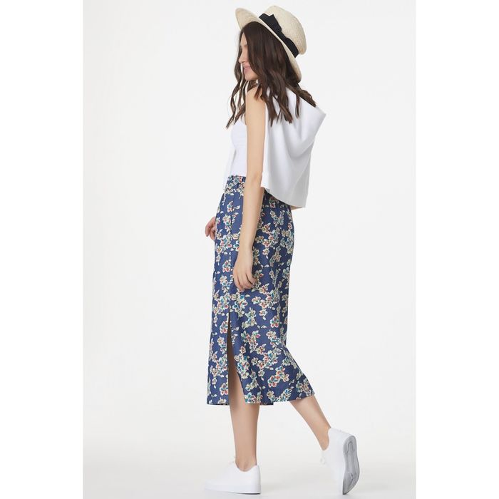 Юбка женская, размер 46, цвет синий 421-08