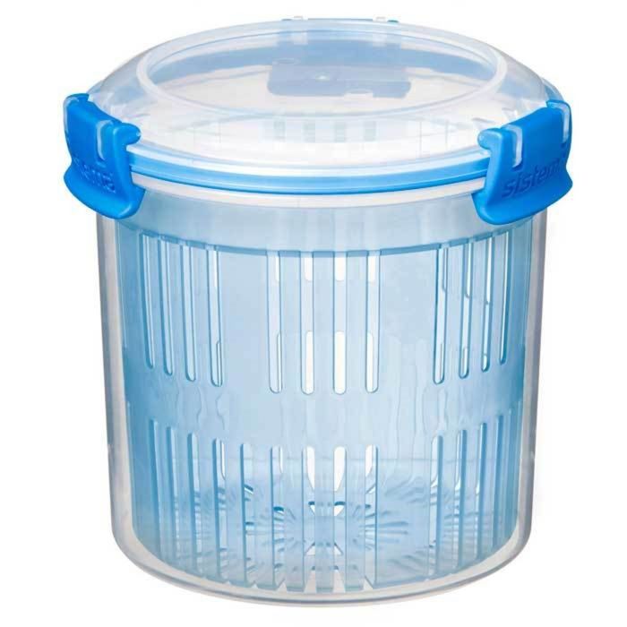 Контейнер круглый Sistema, голубой, 700 мл