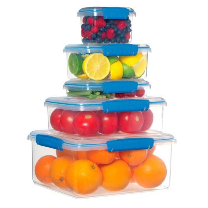 Контейнер для закусок Sistema, голубой, 1,75 л