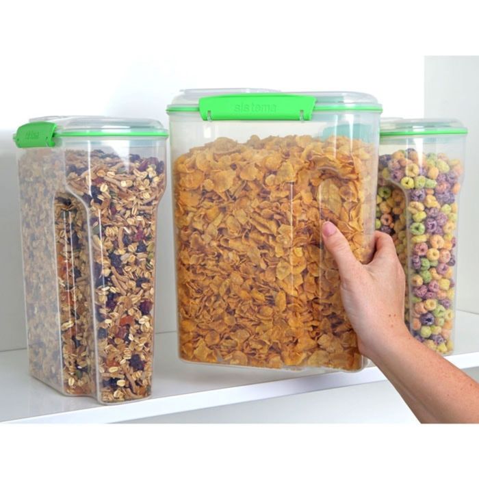 Контейнер для хлопьев Sistema, зелёный, 4,2 л