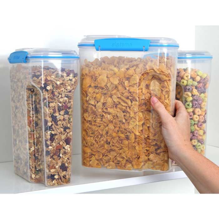 Контейнер для хлопьев Sistema, голубой, 4,2 л