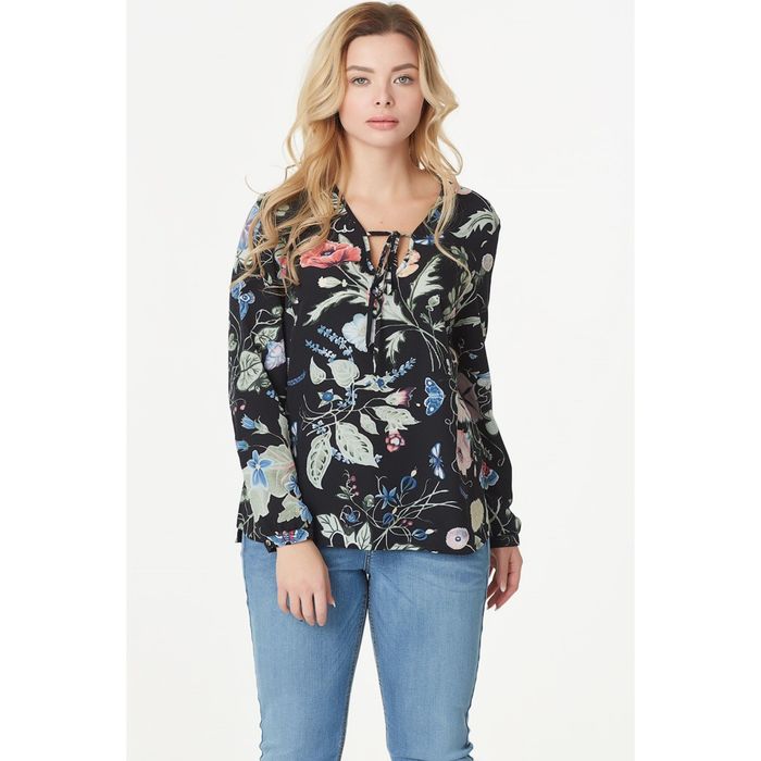 Блуза женская, размер 52, цвет чёрный 2-201-01