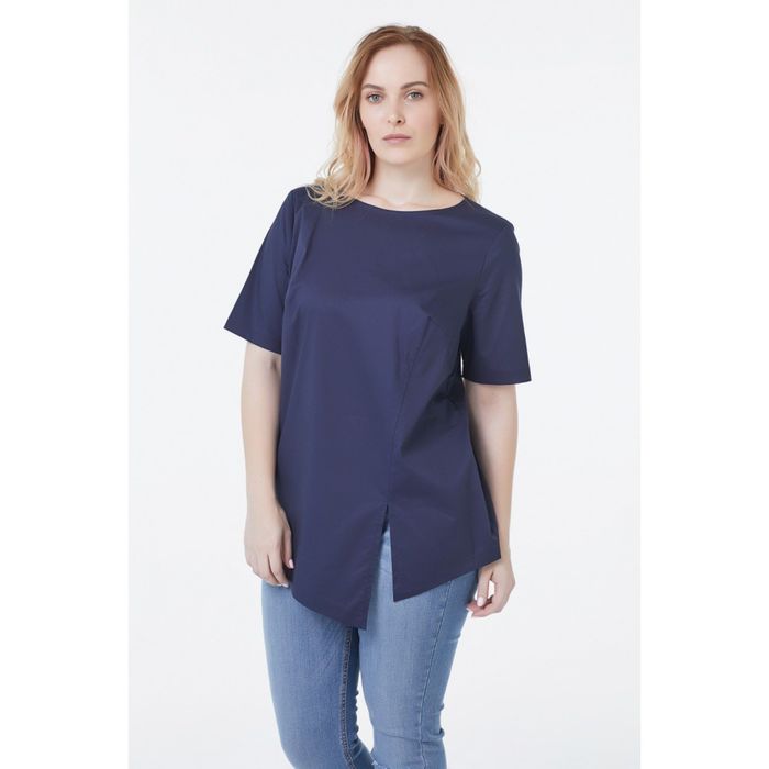 Блуза женская, размер 56, цвет синий 2-210-08