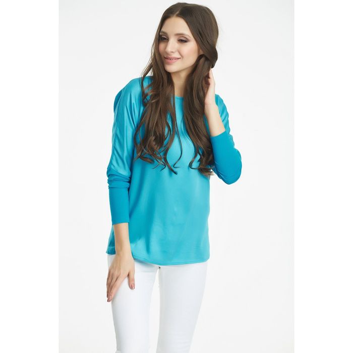 Блуза женская, размер 42, цвет голубой 219-10