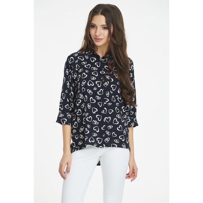 Блуза женская, размер 44, цвет чёрный 221-01-01