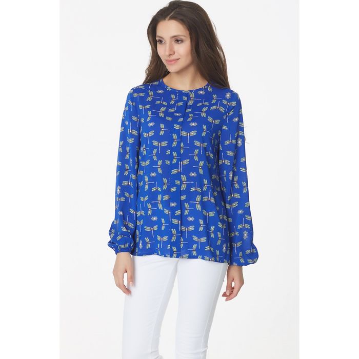 Блуза женская, размер 44, цвет васильковый 223-08-03