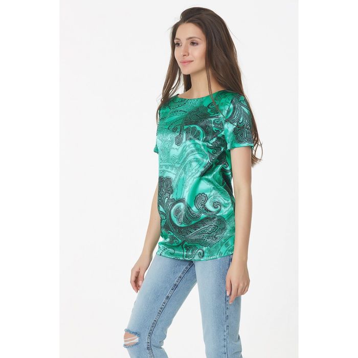 Блуза женская, размер 42, цвет зелёный 248-15