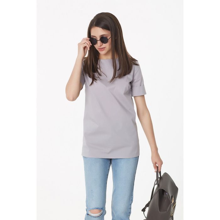 Блуза женская, размер 44, цвет светло-серый 250-11