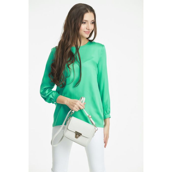 Блуза женская, размер 46, цвет зелёный 256-15