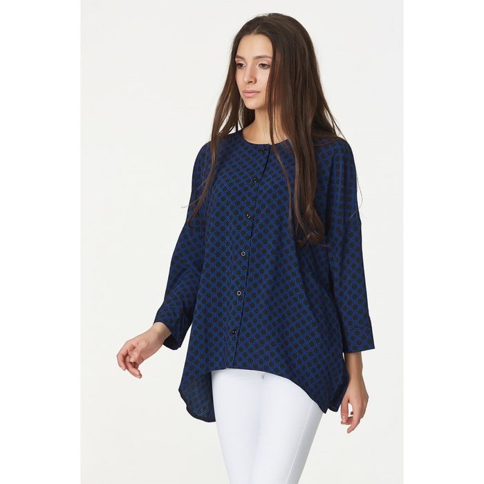 Блуза женская, размер 44, цвет синий 259-08