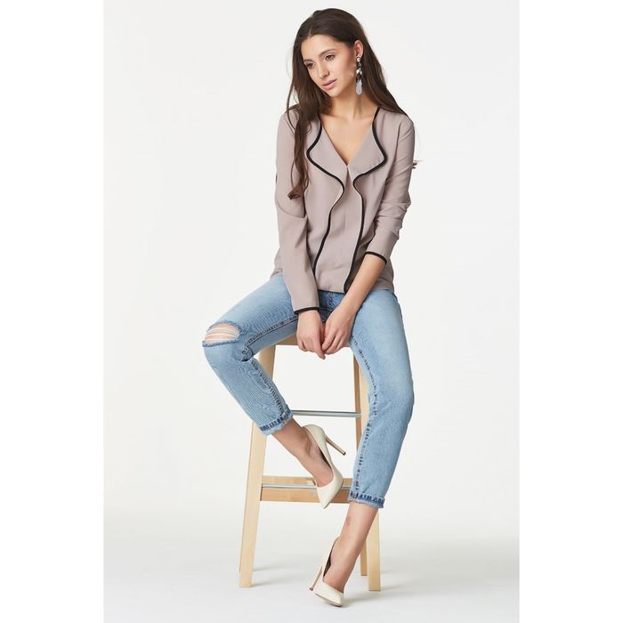 Блуза женская, размер 42, цвет кофейный 264-07