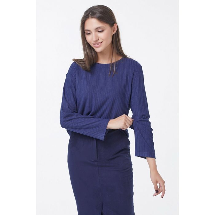 Блуза женская, размер 48, цвет синий 513-08