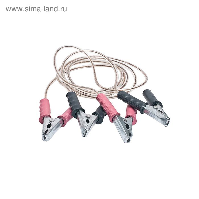 Провода пусковые ГЛАВДОР 300А 2 м, медные, силиконовая обмотка цена и фото