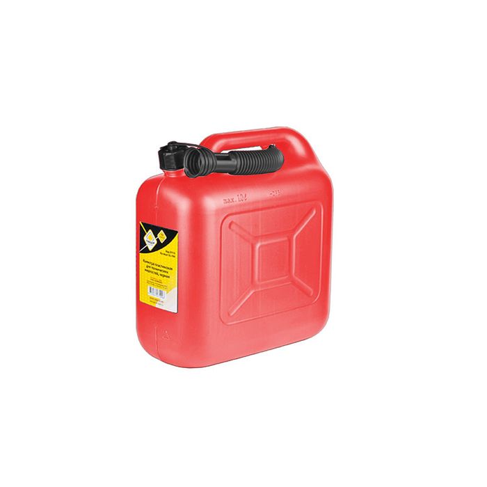 Канистра пластиковая для технических жидкостей, красная 10 л "ГЛАВДОР"