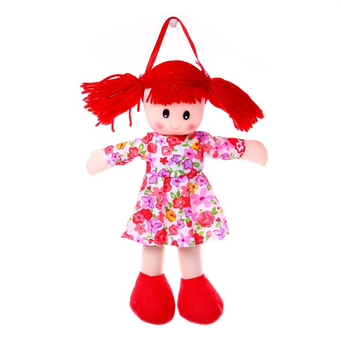 Мягкая игрушка «Кукла», в цветном платье, с кружевами, цвета МИКС