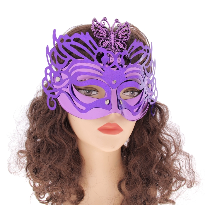 Карнавальная маска "Озорная бабочка" световая, цвета МИКС