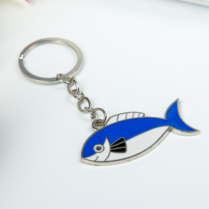Брелок металл "Рыбка морская" МИКС 6х2,5 см
