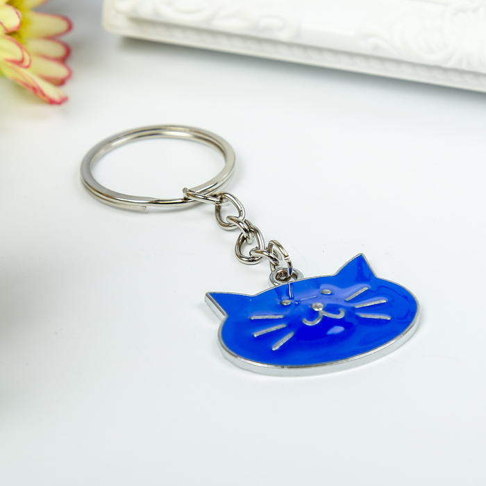 Брелок металл "Котик" МИКС 2,5х3,5 см