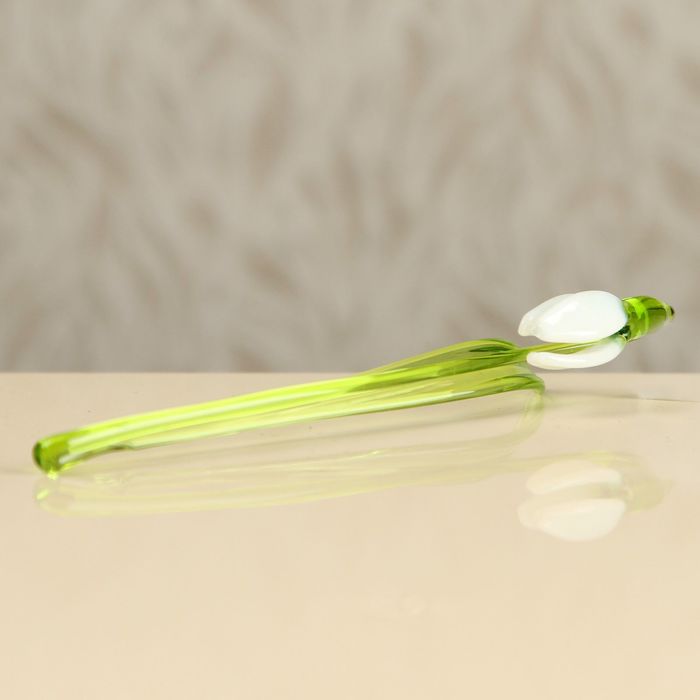 Авторское стекло цветы "Подснежник"