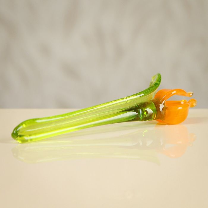 Авторское стекло цветы "Тюльпан", 15 х 3 х 3 см