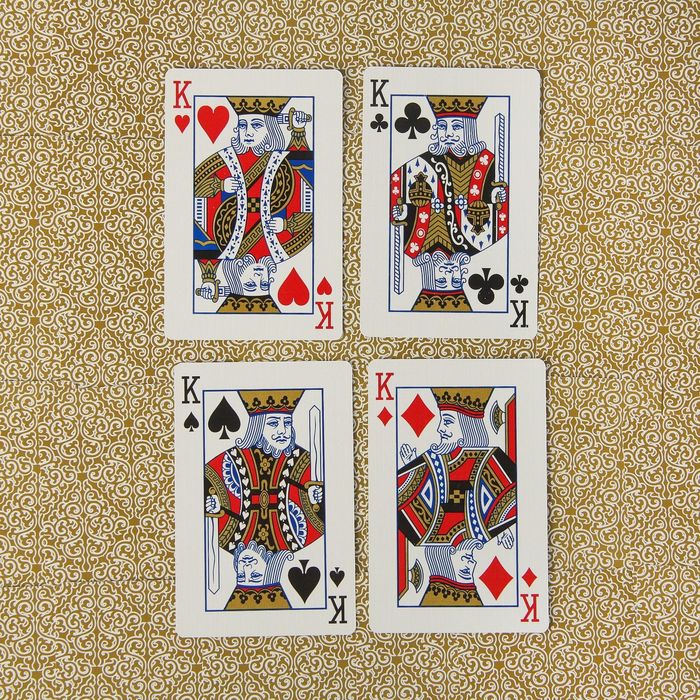 Карты бумажные, Dealkin, playing cards, 54шт, ромбы, 57*65мм