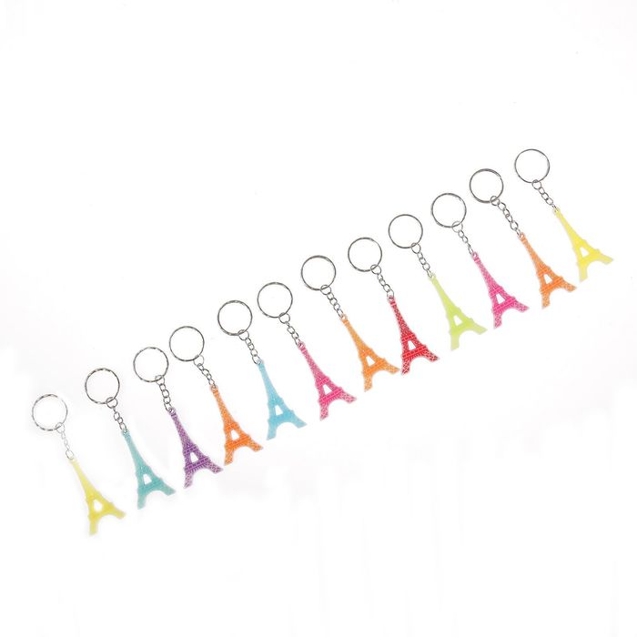 Брелок пластик "Эйфелева башня" МИКС 5,5х3 см