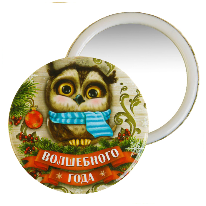 Зеркало новогоднее " Волшебного года, Сова"
