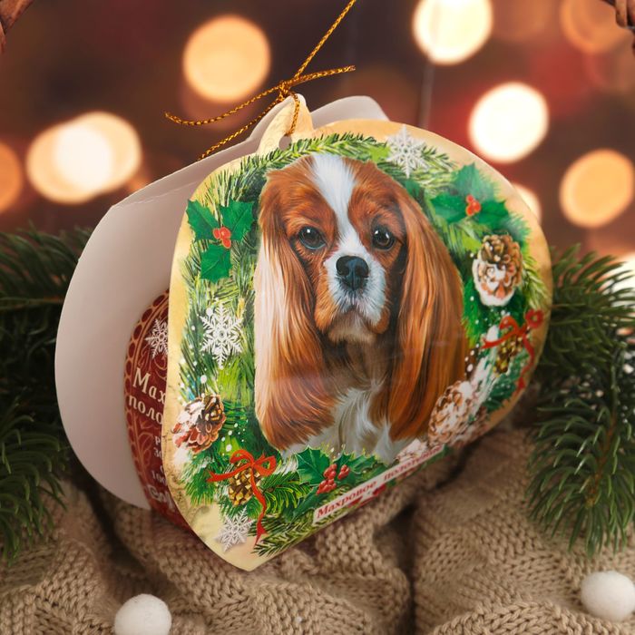 Полотенце махровое Collorista "Символ года" 30 х 30 см, 100% хлопок 450гр/м2