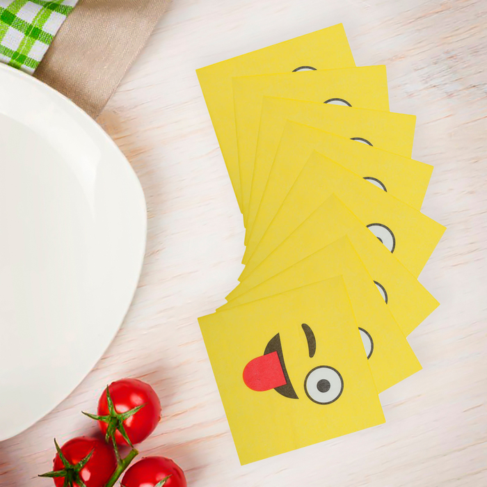 Салфетки бумажные "Смайлик" (набор 20 шт) 33*33 см
