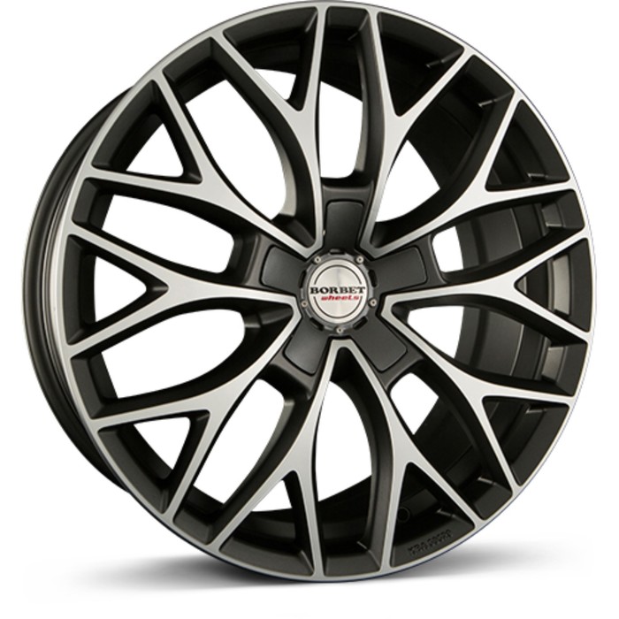 Диск Borbet DY 8,5x19 5x120 ET38 d72,5 Dark Grey Polished Matt (222392)