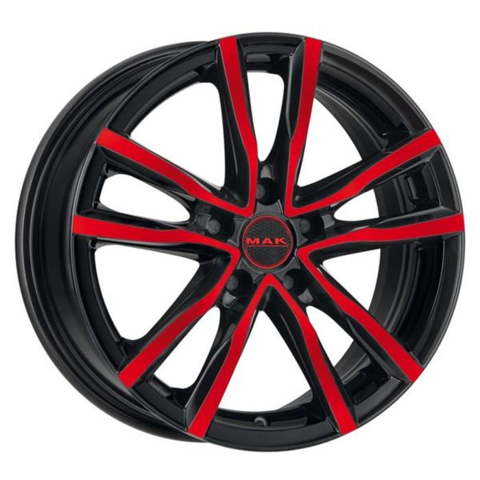 Диск MAK Milano 6,5x16 5x114,3 ET40 d76 Black and Red (F6560MIBR40FF)