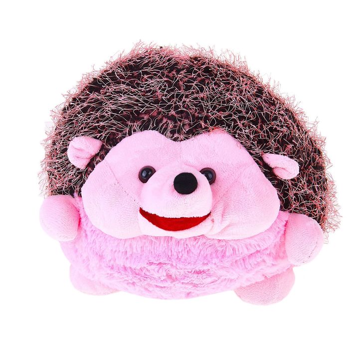 Мягкая игрушка "Ежик Иголка" розовый