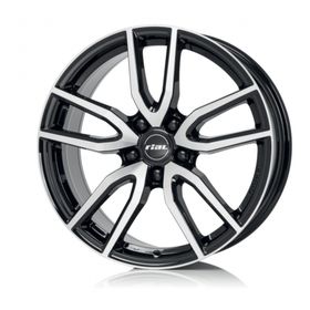 

Диск литой Rial Torino 8,0x18 5x114,3 ET35 d70,1 Diamond Black Front Polished