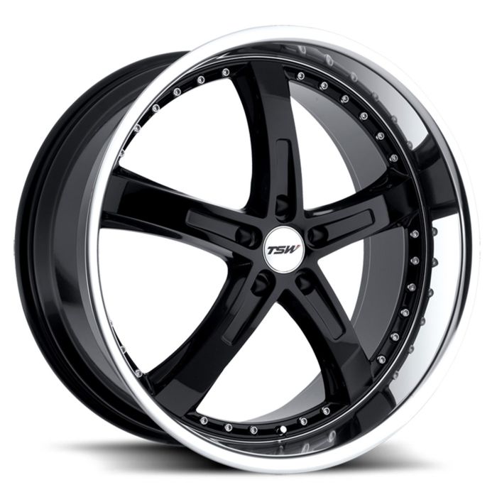 Диск TSW Jarama 8,0x17 5x120 ET35 d76 Gloss Black Mirror Cut Lip (1780JAR355120B76)