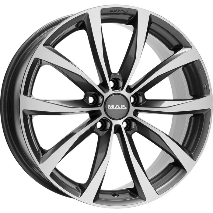 Диск MAK Wolf 6,5x16 5x112 ET42 d57,1 Gunmetal Mirror Face (F6560WFQM42VW2X)