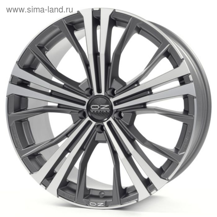 фото Диск литой oz cortina 9,5x20 5x130 et52 d71,6 matt dark graphite diamond cut