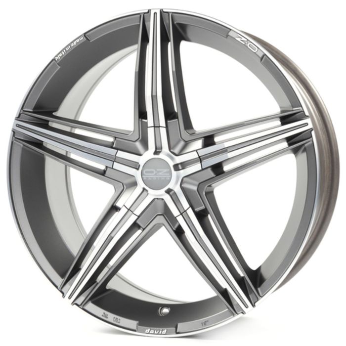 Диск OZ David 7,0x17 4x100 ET42 d68 Matt Graphite Diamond Cut (W01873202N5) dS