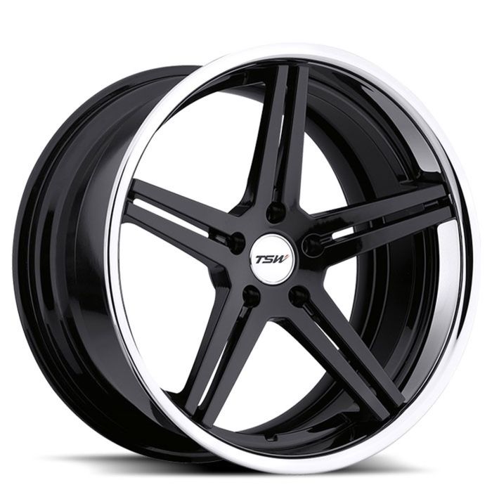 Диск TSW Mirabeau 8,0x18 5x120 ET35 d76 Gloss Black Mirror Lip (1880MRB355120B76)