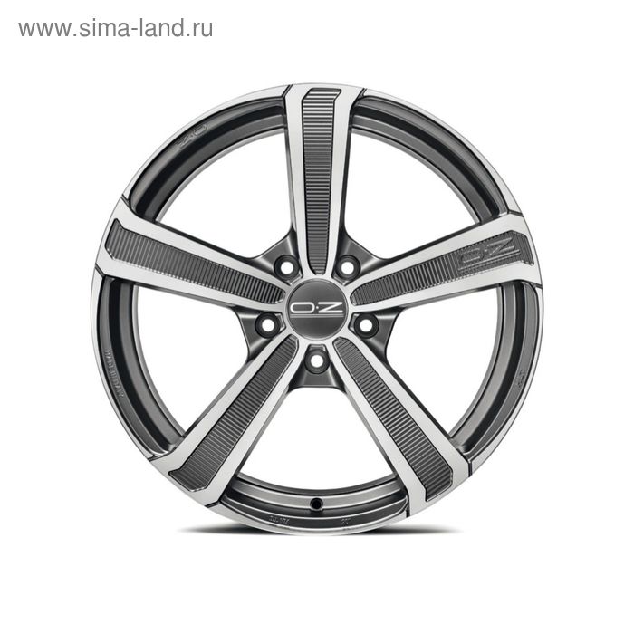 фото Диск литой oz montecarlo hlt 9,5x20 5x150 et42 d110,6 matt dark graphite diamond cut