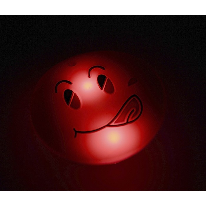 Карнавальный значок световой "Улыбка смайлика"