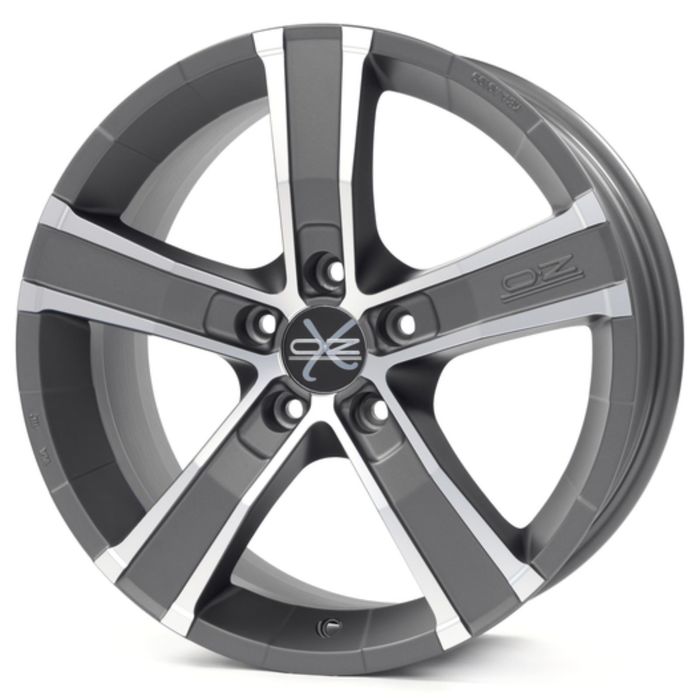 Диск OZ Sahara 5 8,0x18 5x114,3 ET35 d79 Matt Graphite Diamond Cut (W85060202N5) dXL