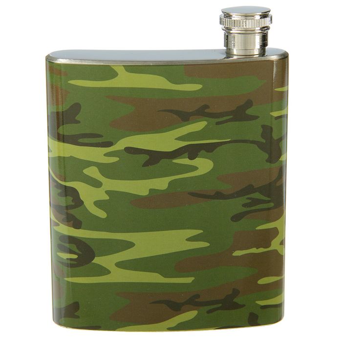Фляжка 210 мл, цвет хаки, 9х12 см