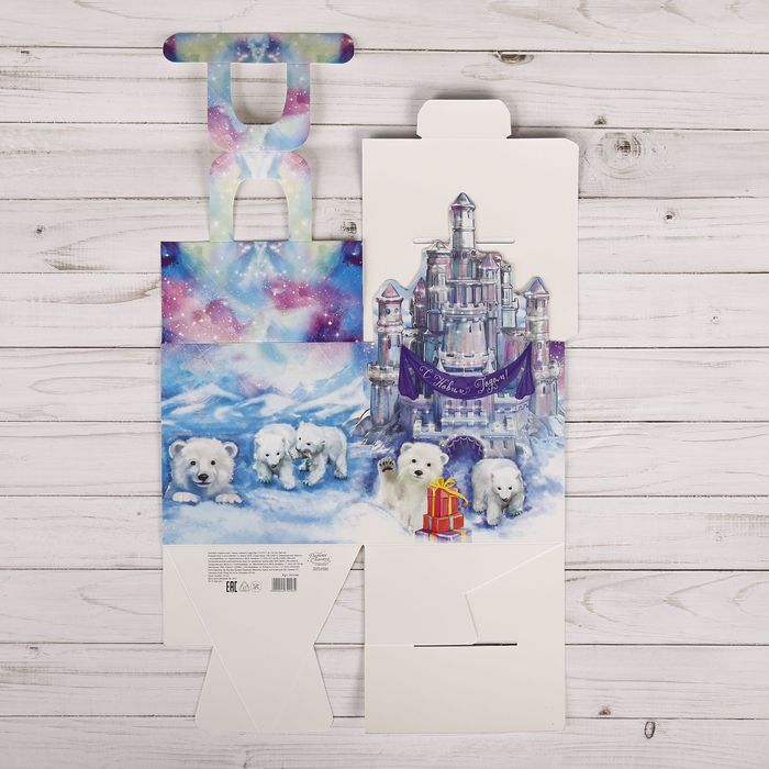 Коробка складная «Замок снежного царства», 15 х 15 х 15 см