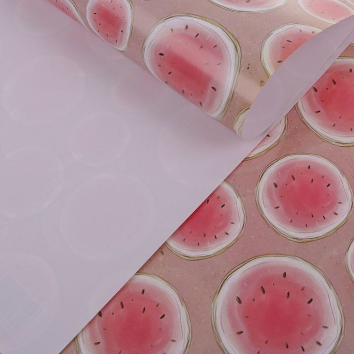 Бумага упаковочная глянцевая "Арбуз", 50 х 70 см