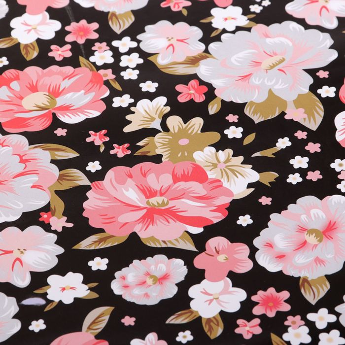 Бумага упаковочная глянцевая "Цветы", 50 х 70 см