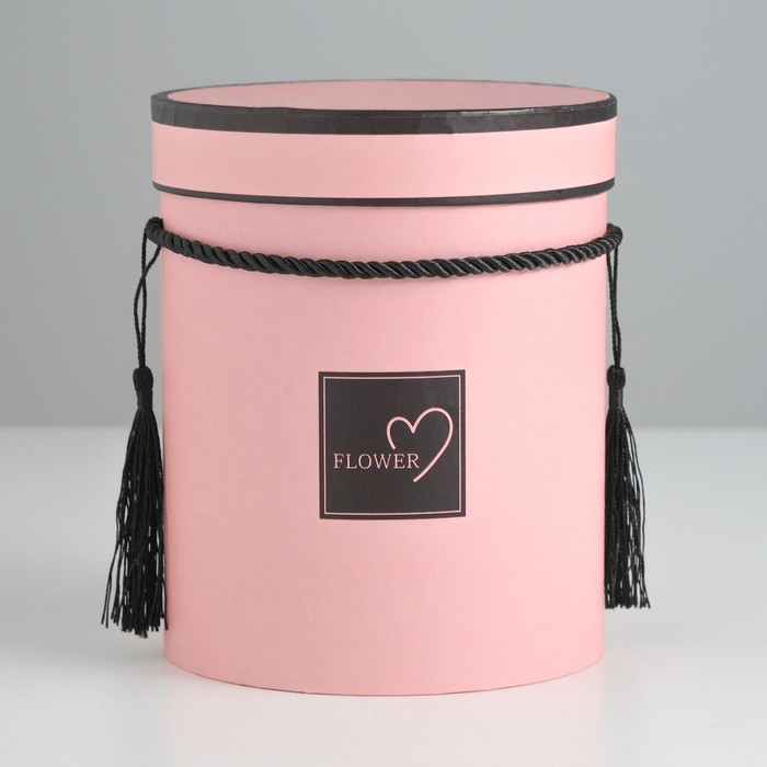 Набор коробок 2в1, розовый, 14,5 х 14,5 х 17,5 - 12 х 12 х 15,5 см