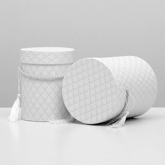 Набор коробок 2в1 "Ромбик", розовый, 14,5 х 14,5 х 17,5 - 12 х 12 х 15,5 см