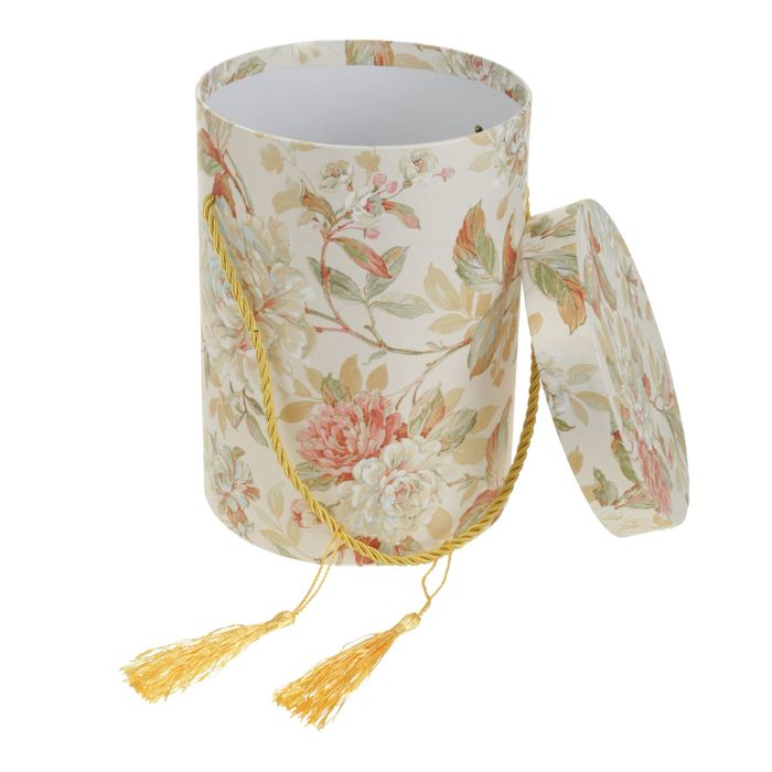 Набор коробок 3в1 "Цветочные узоры", жёлтый, 23 х 23 х 27 - 15 х 15 х 11 см