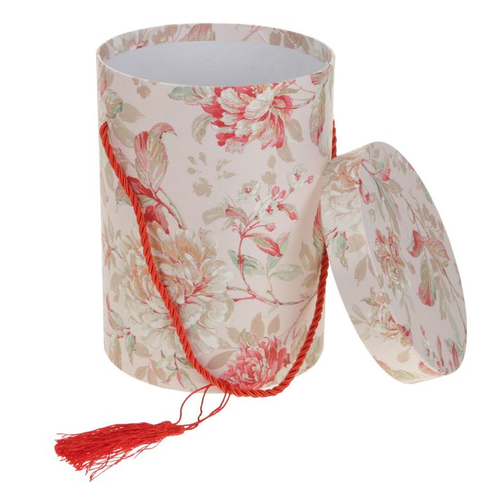 Набор коробок 3в1 "Цветочные узоры", розовый, 23 х 23 х 27 - 15 х 15 х 11 см