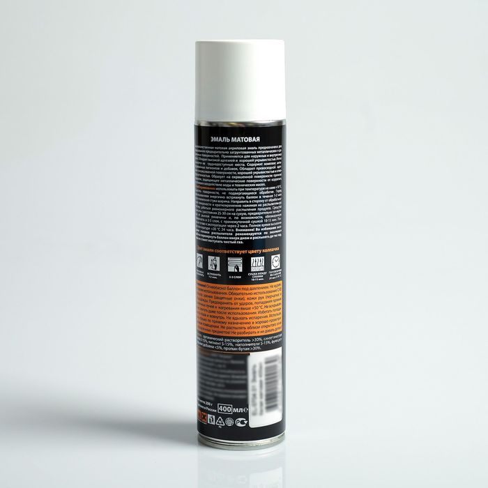 Эмаль Элтранс "БЕЛАЯ МАТОВАЯ", 400 мл, аэрозоль